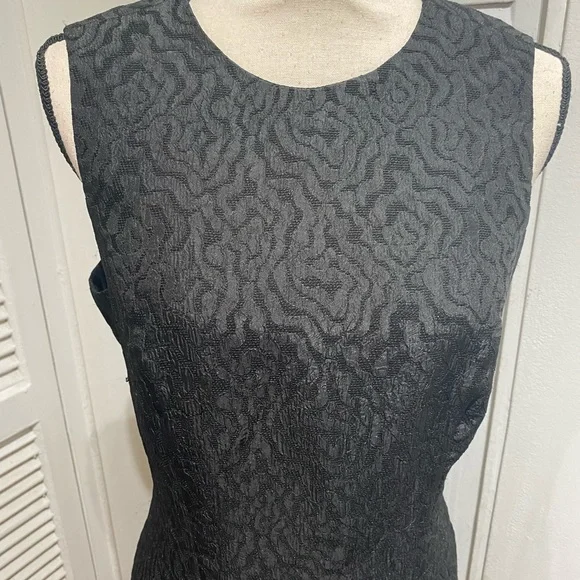 ASO SERENA VAN DER WOODSEN STRAPLESS BLACK BROCADE DRESS - Medium - Picture 10 of 13